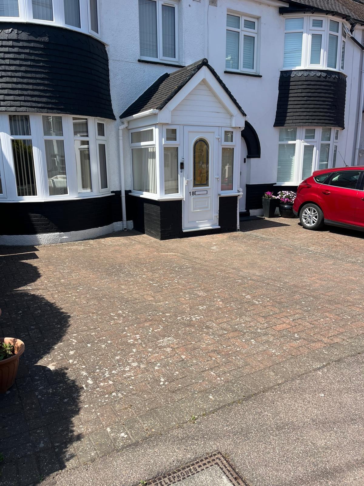 Driveway before cleaning in Kent
